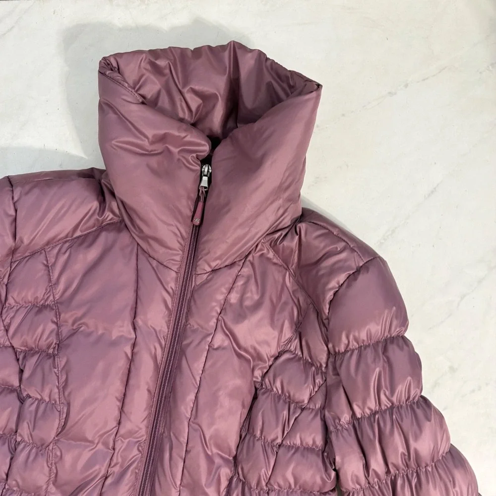 Kenneth Cole Size Medium Blush Pink Down Filled Puffer Jacket Outdoor Travel